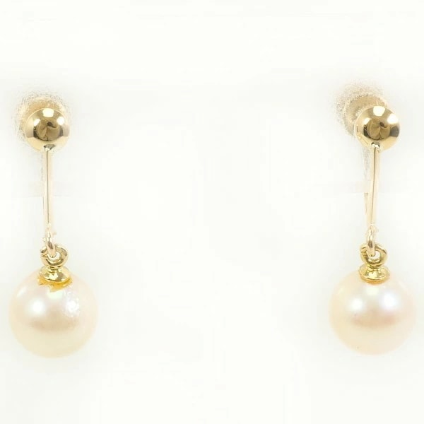 K18 18金 YG イヤリング パール (真珠) 中古