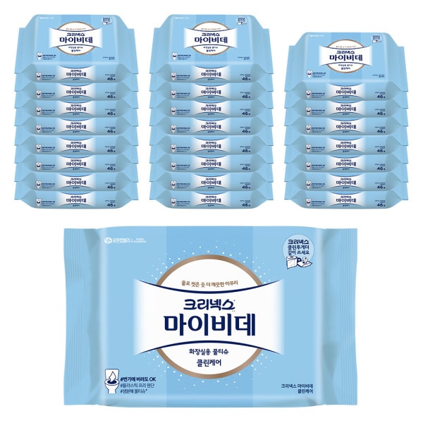 マイビデ クリーンケア 46枚x12個x2個/トイレ/ウェットティッシュ/詰め替え