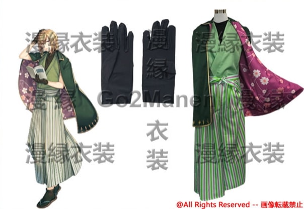 コスプレ衣装 文豪とアルケミスト 梶井基次郎 高完成度のデジタルプリント J235