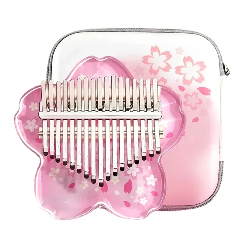 初心者向けのポータブルアクリルカリンバ,サムピアノ,プロの音楽キーボード楽器,子供向けギフト,17, 21キー