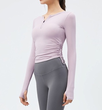 トップス ヨガ ランニング モテアイテム カットソー 伸縮性 長袖 タイト スリム 可愛い きれいめ 上品 おしゃれ かっこいい 可愛い ラブリー キュート ガーリー クール モード系