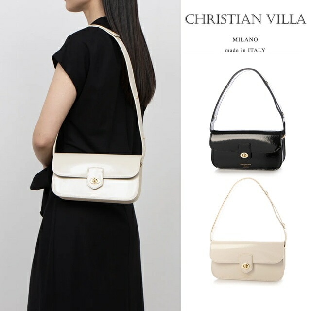 CHRISTIAN VILLA クリスチャンヴィラ ハンド バッグ 2WAY ショルダーバッグ 6204 レディース イタリア製 牛革 レザー 24,750円