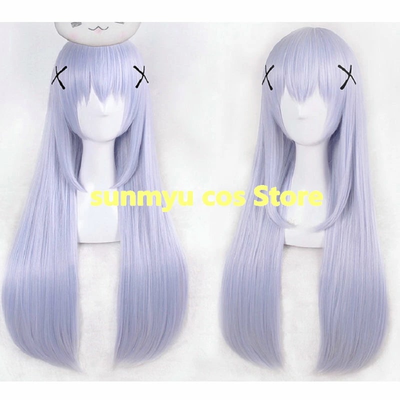 ご注文はうさぎですか 香風 智乃 チノ chino ライト紫　ウィッグ　コスプレ　かつら