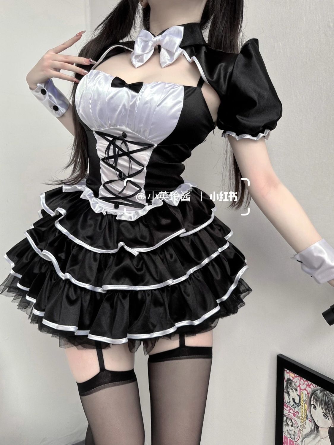 の甘いクールなコスプレ女装ローリのデザイン感カンフーコートのストラップのリボンワンピース 量産型 ワンピース リボン ミニ スカート 大きいサイズ 地雷系 衣装 撮影 ロリ 姫 コスプレEC403