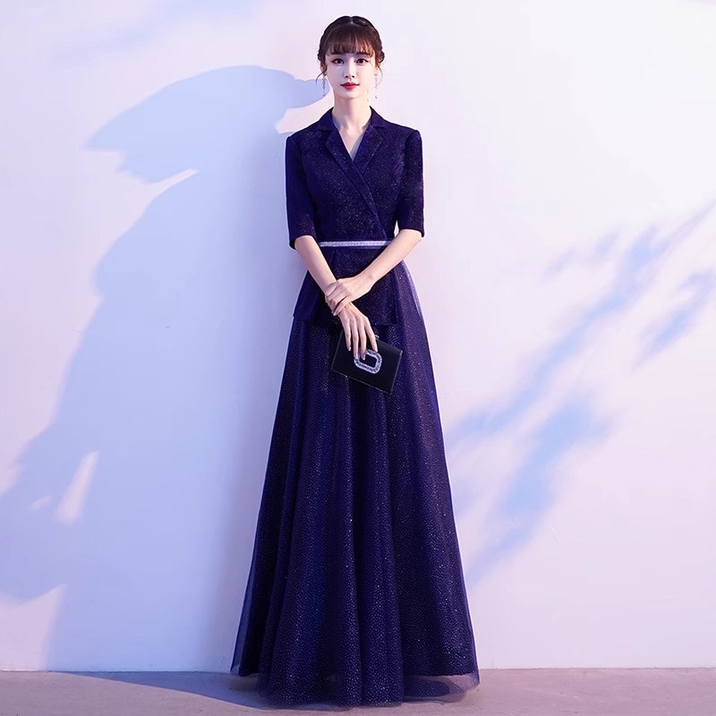 【2枚購入で 3oo円OFF！】大学パフォーマンス服女性のロングスカート雰囲気ステージ宴会指揮者制服レッドソングコンテスト合唱団ドレス芸術試験服