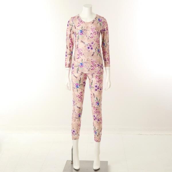 VLG6051S_柔らかくて暖かい花柄の女性用下着セット