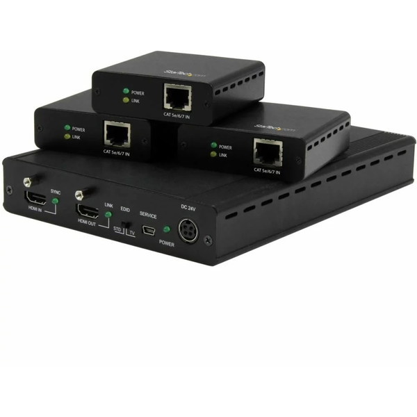 StarTech ST124HDBT ブラック HDBaseT規格対応3ポートHDMIエクステンダー(延長器)セット メーカー直送 97,691円