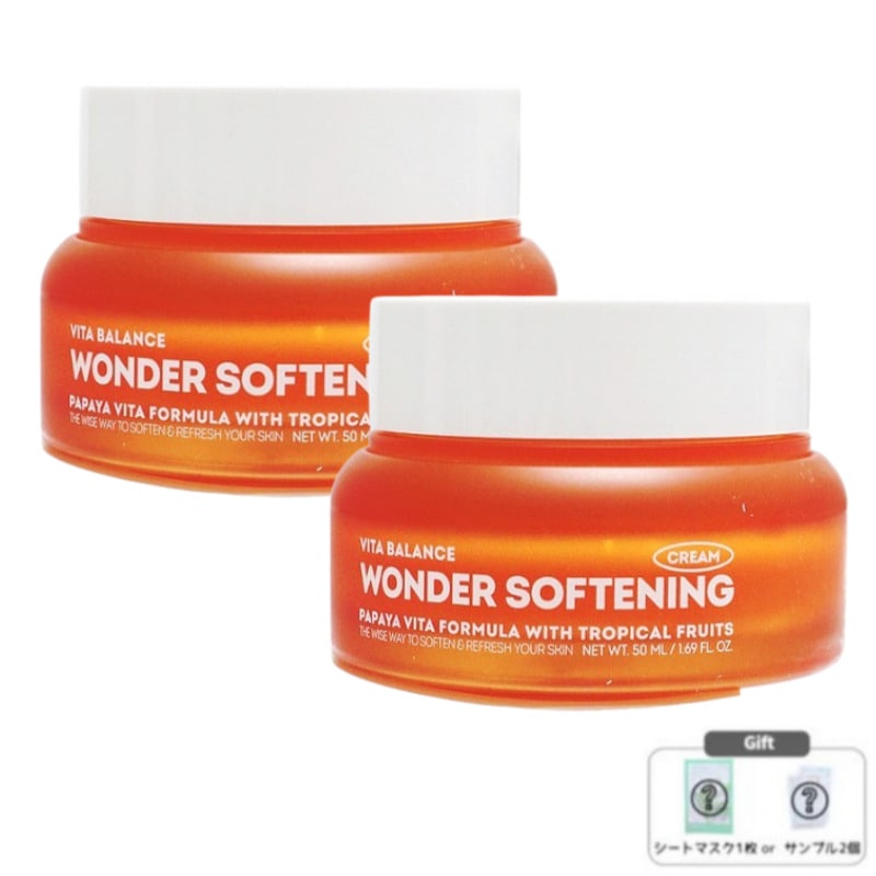 [1+1] ビタバランス ワンダー ソフニング セラミドクリーム 50mL / 栄養 弾力 肌ツヤ しっとり保湿 乾燥肌 パサついた肌 インナードライ 4,928円