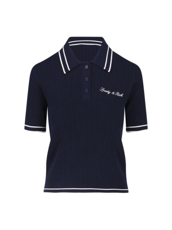 SPORTY & RICH Women Tops TO06875326BL107DARK NAVY WHITE WHITE Blue