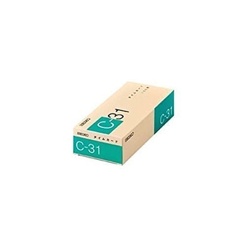 （まとめ買い）セイコー タイムカード C-31 1-130-0180 00940637 [x3]