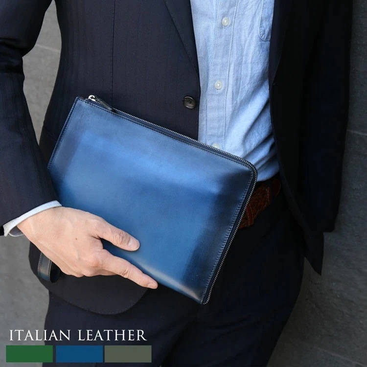 クラッチバッグ メンズ イタリア製 本革 イタリアンレザー セカンドバッグ ムラ染め ブランド BIAGINI イタリー レザー 牛革 小さめ タブレット 対応 持ち手 男性 革 ギフト プレゼント
