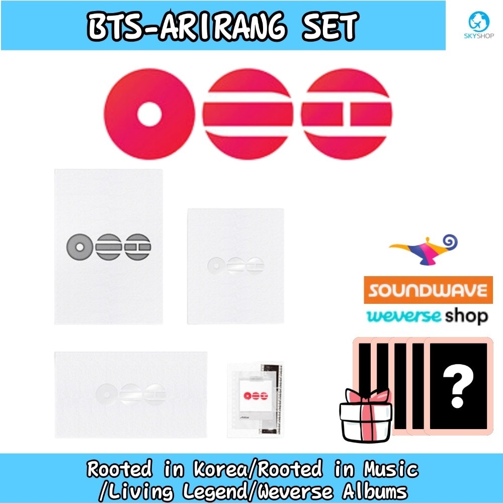 [ONLINE特典] BTS ARIRANG ALBUM SET (Rooted in Korea/Rooted in Music/Living Legend/Weverse Albums)