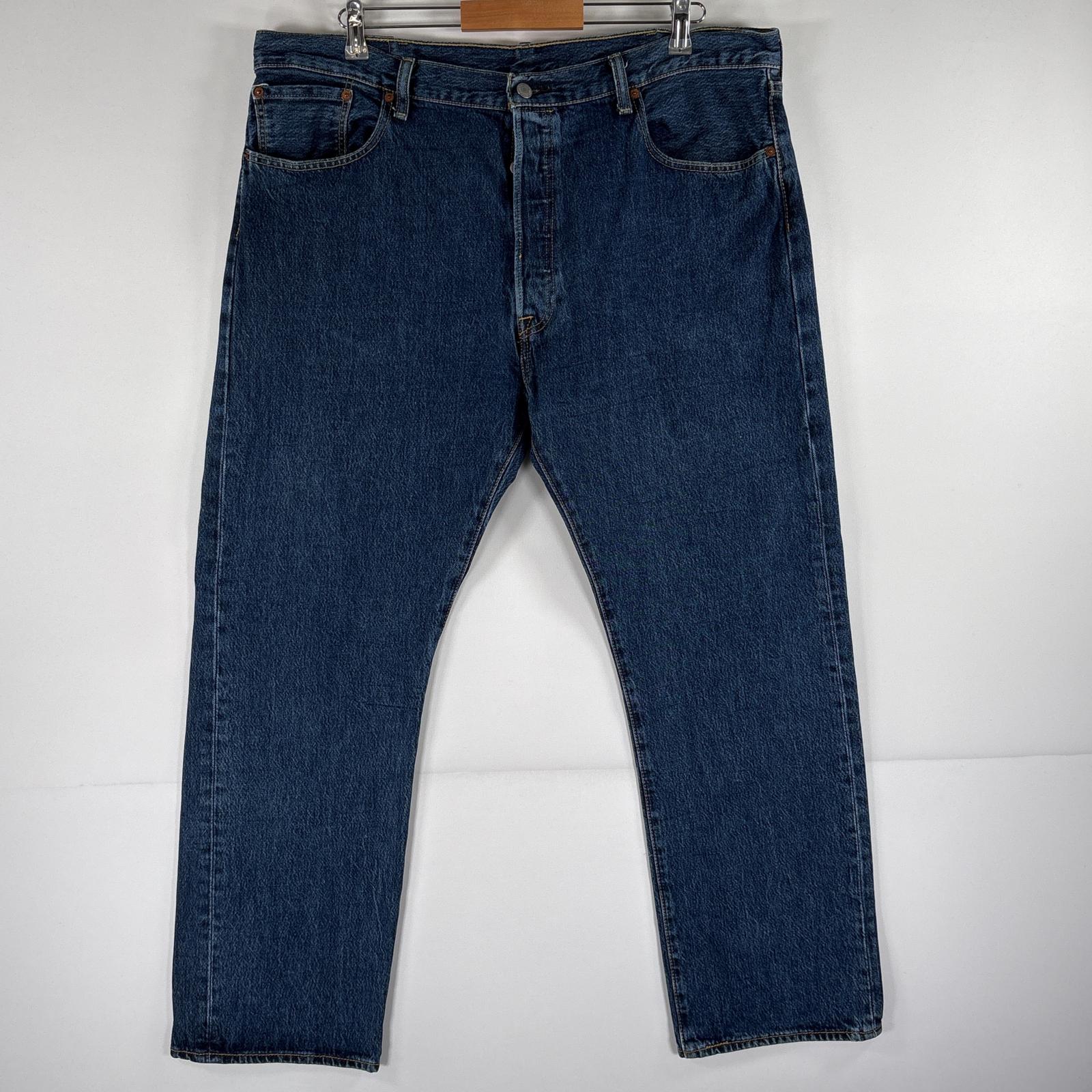 古着 デニムパンツ 501 ストレート ジーパン ボタンフライ ジーンズ 5ポケット 大きいサイズ w40 L30 ブルー メンズ