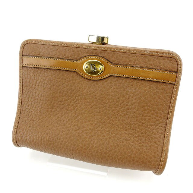 がま口財布 ブラウン 中古