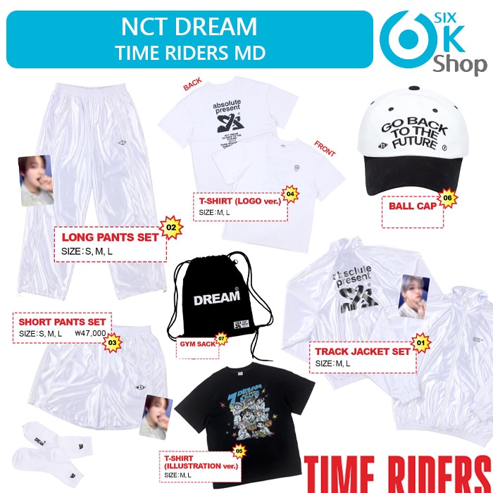 NCT DREAM [ TIME RIDERS MD コレクション_2 ] (POP-UP 1st / 2nd MD) 公式グッズ 当店特典 エヌシーティー ドリーム