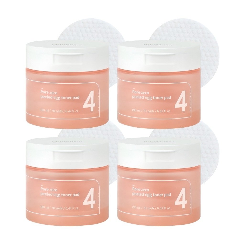 【4個セット】4番 毛穴ゼロたまご肌トナーパッド／毛穴・肌キメ・ハリ・角質ケア／韓国スキンケア