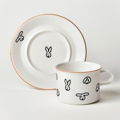 WARMGREYTAIL韓国陶器コラボ BunnyBunny マグカップセット