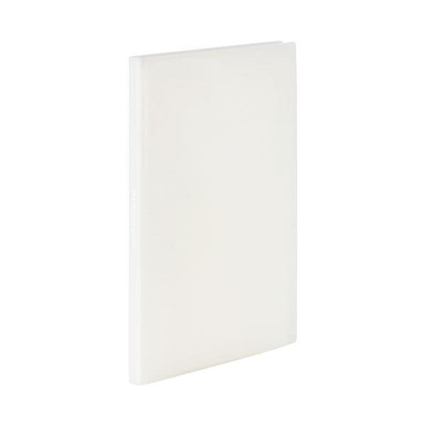 （まとめ） TANOSEE環境にやさしいクリアファイル（植物由来原料配合） A4タテ 20ポケット 背幅16mm オフホワイト1セット（10冊） 5セット