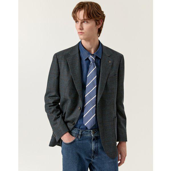 [25FW] [LORO PIANA生地] ダークターキッシュブルーチェックフォーマル DMJA5C003T3