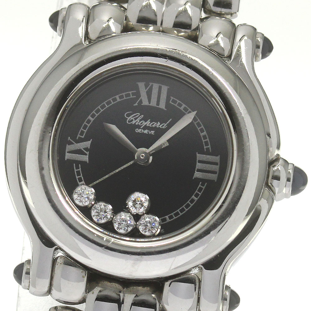 ショパール Chopard 27/8250-23 ハッピースポーツ 5Pダイヤモンド クォーツ レディース _649391【中古】