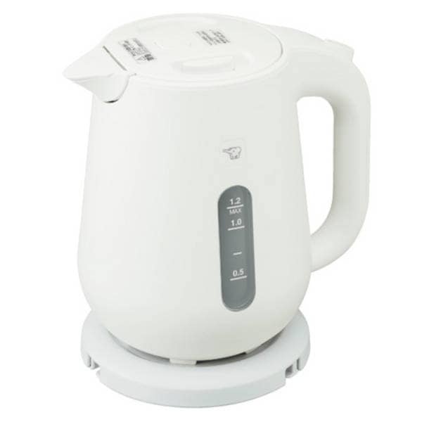 電気ケトル 1.2L 象印 湯沸かしケトル 湯沸かし器ポット ハイパワー 1300W ホワイト 7,082円