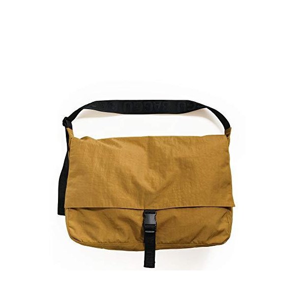 BAGGU Travel Sport Messenger Bag， Functional Nylon Bag， One Size， Camel 並行輸入品