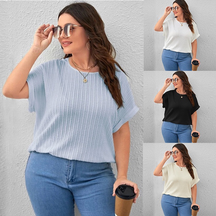 Amazon Independent Station Cross-border Foreign Trade Fashion Women s 2024 Summer New Large Size Sol