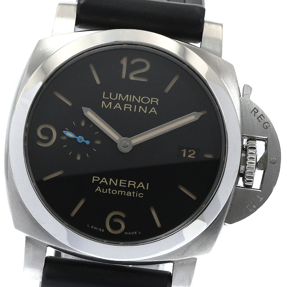 パネライ PANERAI PAM01312 ルミノール マリーナ 1950 3DAYS アッチャイオ デイト 自動巻き メンズ _868920【中古】