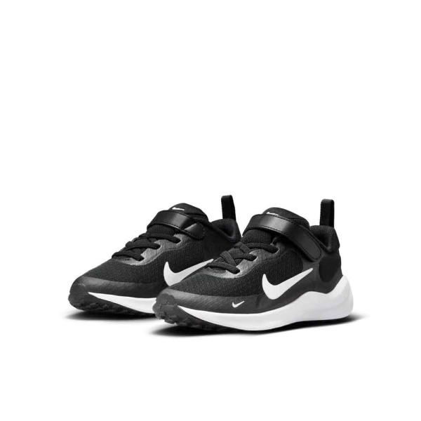 ナイキ キッズ ジュニア スニーカー 靴 NIKE レボリューション 7 PSV FB7690-003 ブラック 黒 ベルクロ 子供 ランニングシューズ 運動靴 通学