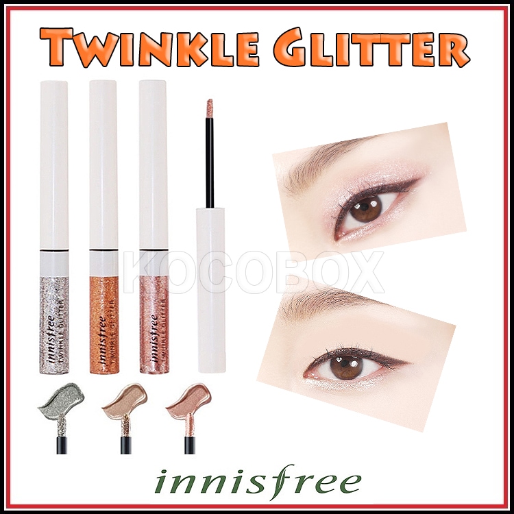 Qoo10] Twinkle Glitter 2.7g 5color : [Innisfree] 1+1 Twin : ポイントメイク