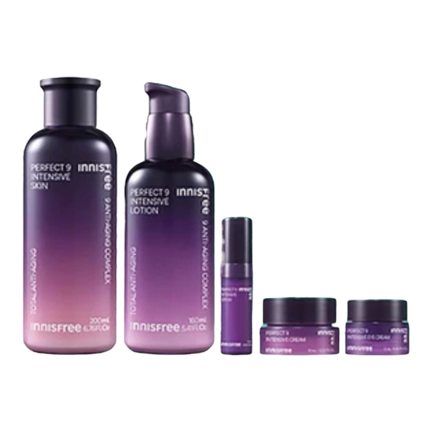 パーフェクト9 インテンシブ 2点セット/スキン:200ml+ローション:160ml+セラム:5ml+アイクリーム:5ml+クリーム:10ml/スキンローションセット/プレミアムセット/パーフェクトラ
