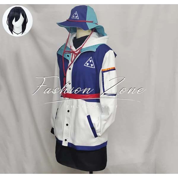 ブルーアーカイブ-Blue Archive- 風 各務チヒロ キャンプ コスプレ衣装 ウィッグ cosplay ハロウィン 演出服 変装