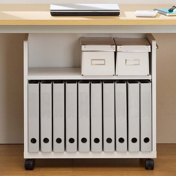 書類ラック 幅60cm 2段 天板無し キャスター付 オフィス家具 オフィスコ2 収納ワゴン サイドワゴン 収納ラック 本棚 オフィス 収納棚 シェルフ 多目的ラック ラック ブックシェルフ