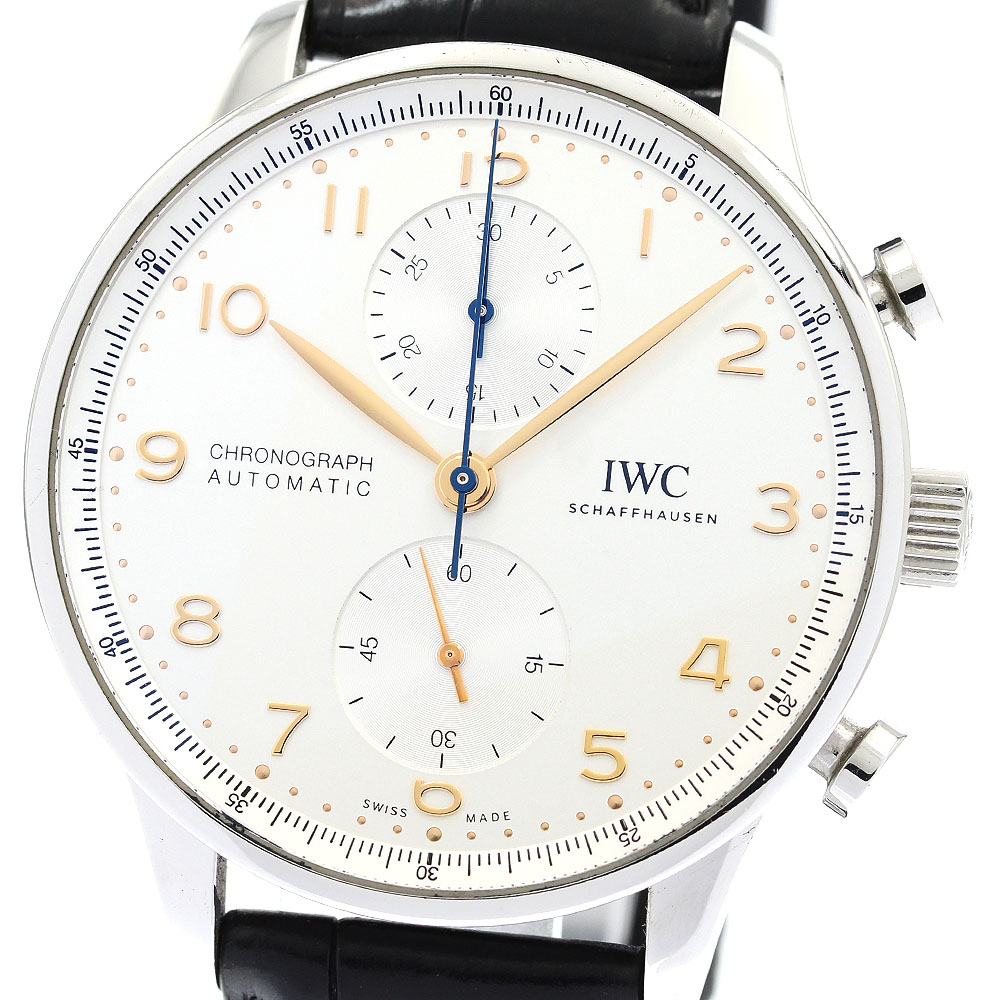 IWC IWC SCHAFFHAUSEN IW371604 ポルトギーゼ クロノグラフ 自動巻き メンズ 箱付き_875684【中古】