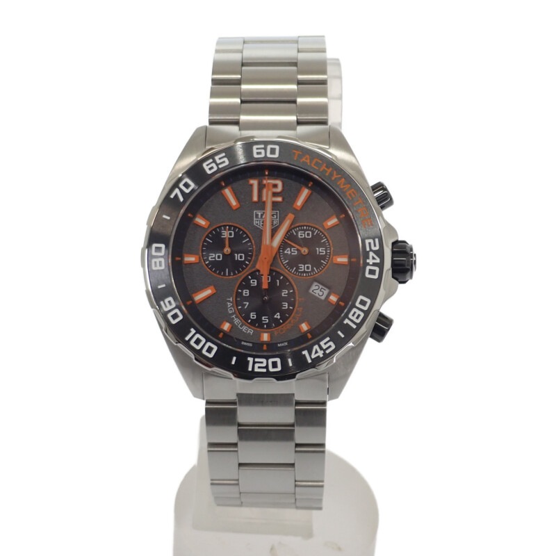 フォーミュラ1 クロノグラフ CAZ101AH.BA0842 腕時計 ステンレススチール クオーツ グレー文字盤 メンズ【Aランク】