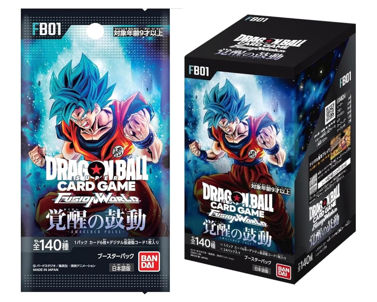 バンダイ ドラゴンボールスーパーカードゲーム フュージョンワールド ブースターパック 覚醒の鼓動 [FB01] (BOX)24パック入