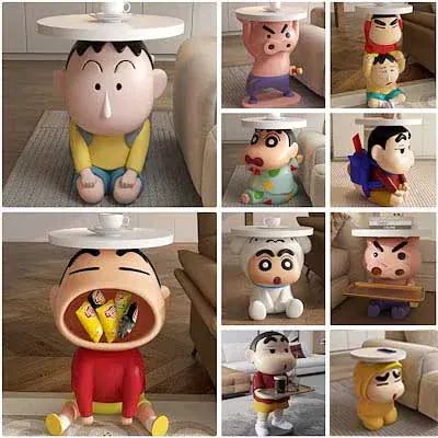 【本日最安値挑戦!】【正規品保証】クレヨンしんちゃん サイドテーブル20種小テーブルソファーサイド家庭用リビング小戸型ティーテーブルレンタルハウスベッドサイド棚りリビングルームミニ絵付けテーブル