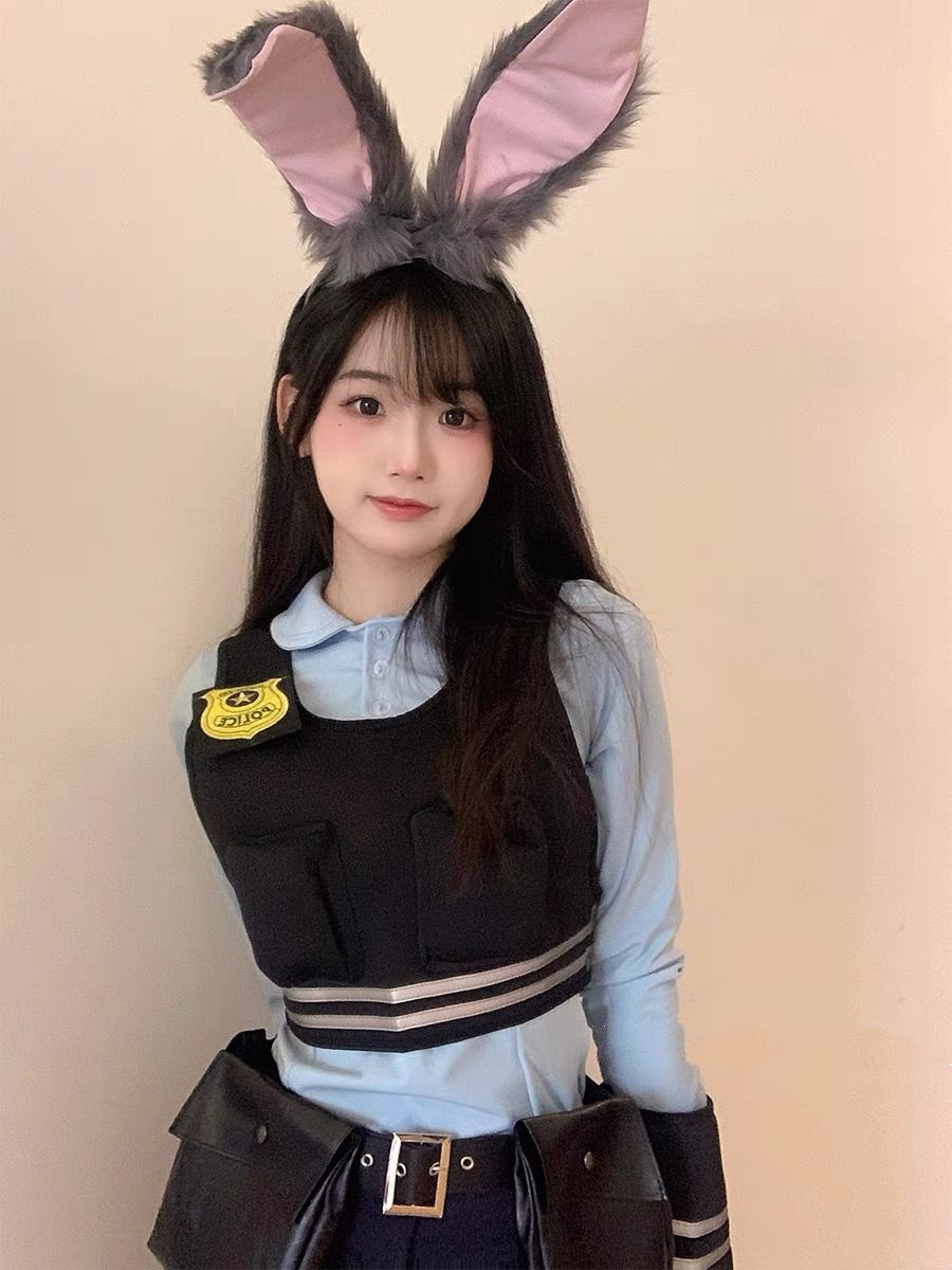 ウサギ警官狂った動物城cosジュディコスプレ漫画アニメ衣装大人モデル