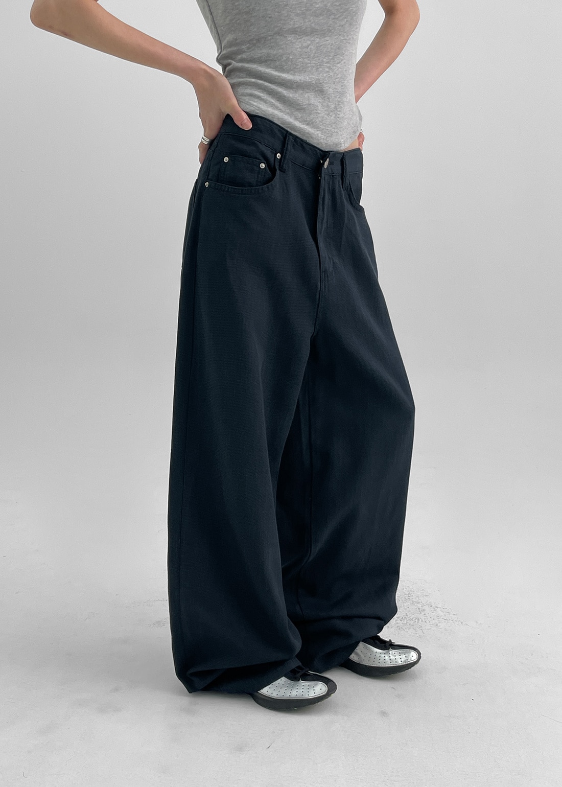 シスリーサマーワイドコットンパンツ