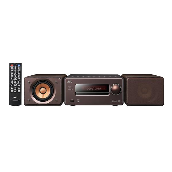 ケンウッド EX-S55-T ウッドコーンシリーズ Bluetooth搭載 ハイレゾ音源再生 録音対応USB端子搭載 コンパクトコンポーネントシステム ブラウン