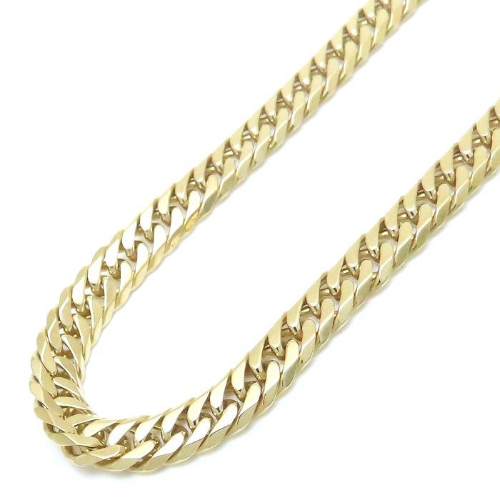 喜平ネックレス K18YG イエローゴールド 6面 ダブル 60.5cm 50.0g/76208【中古】