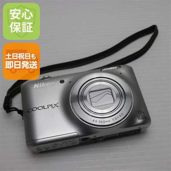 超美品 COOLPIX S6400 クリスタルシルバー デジカメ Nikon 64