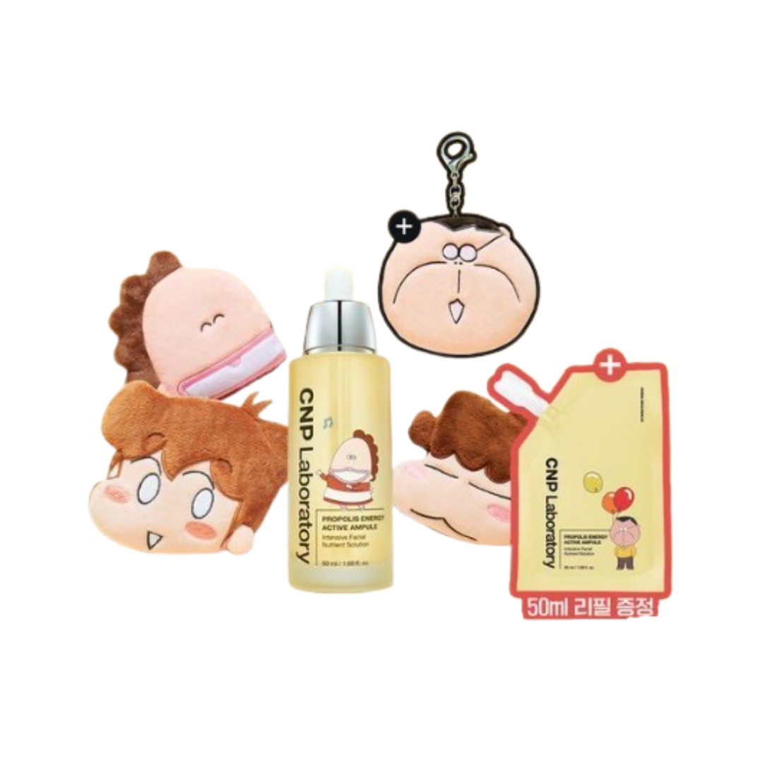 [アッタママ コラボ]プロポリス アンプル 50ml+50ml リフィル企画 + キーリングポーチ ランダム贈呈