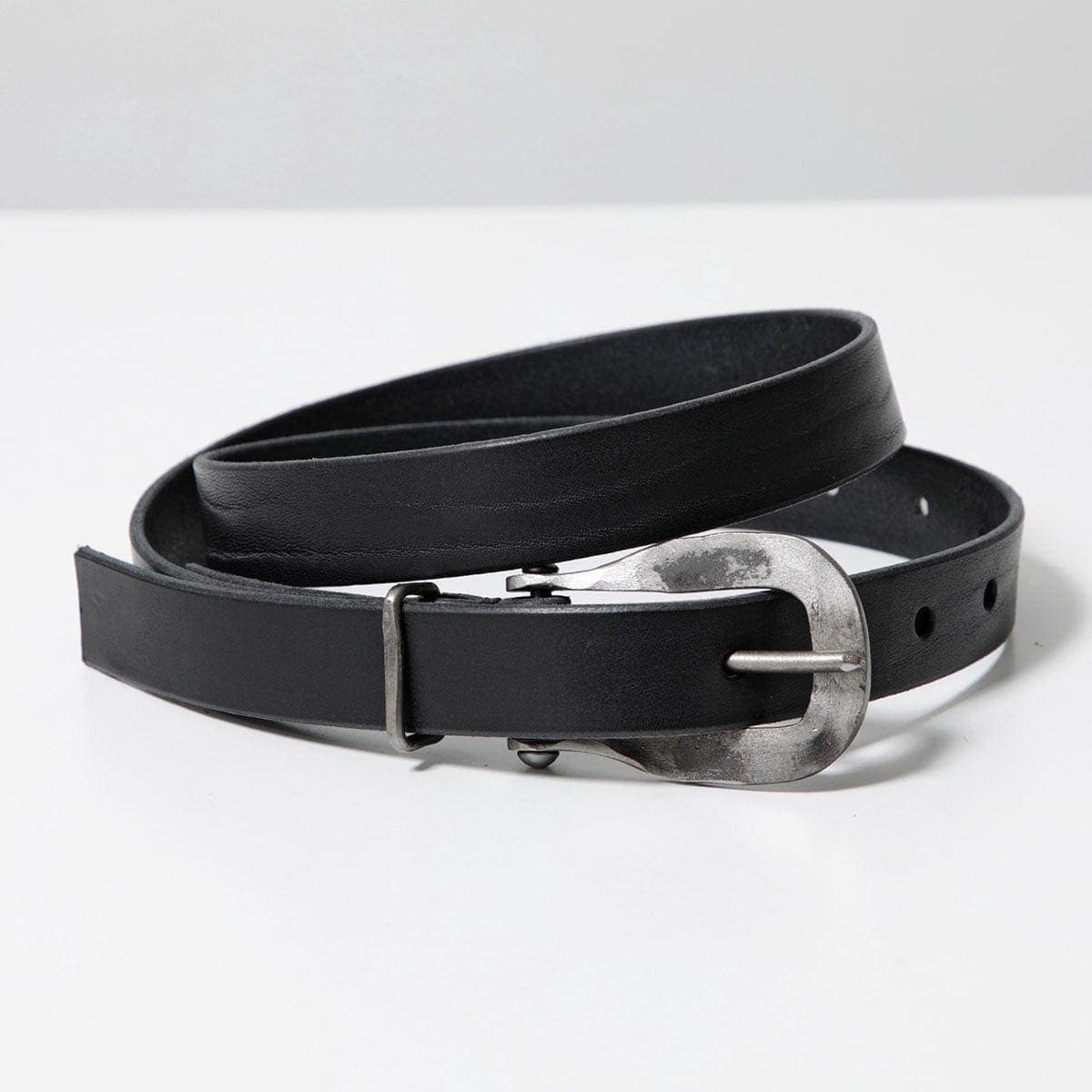 TAGLIOVIVO タリオヴィヴォ ベルト 2,5x5 BUCKLE メンズ レザー バックル リング ナローベルト CALF/BLACK