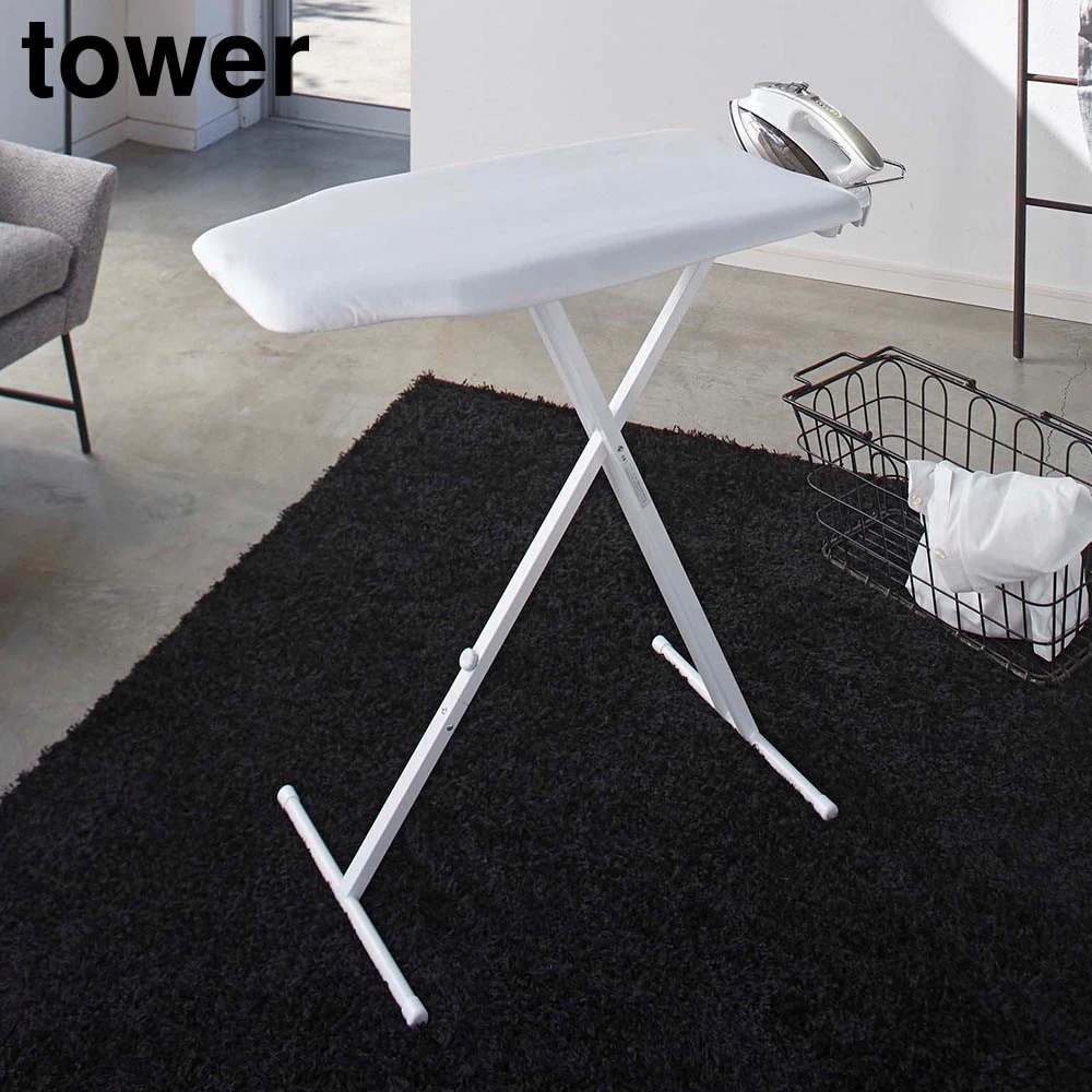 軽量スタンド式アイロン台 タワー 山崎実業 tower ホワイト ブラック 4027 4028 yamazaki タワーシリーズ