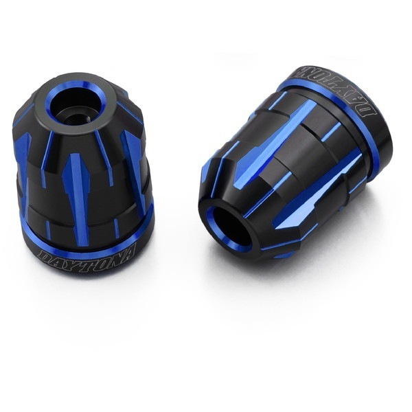 D37583 PREMIUM ZONE バーエンド カワサキ(M6)用 TECHNO ブルー