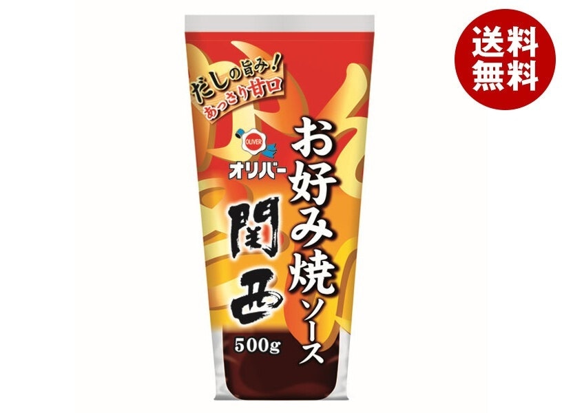 オリバーソース お好み焼ソース 関西 500g×12本入×(2ケース)