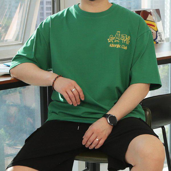 WBA メンズ ビッグサイズ アレルギー クラブ ナ염 半袖Tシャツ