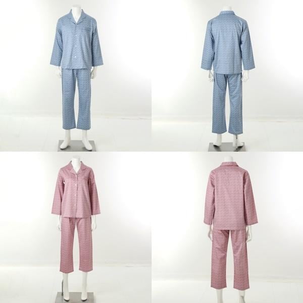 VPAA204MVPAA204W_カップルカラーネックマルナ染め綿パジャマ