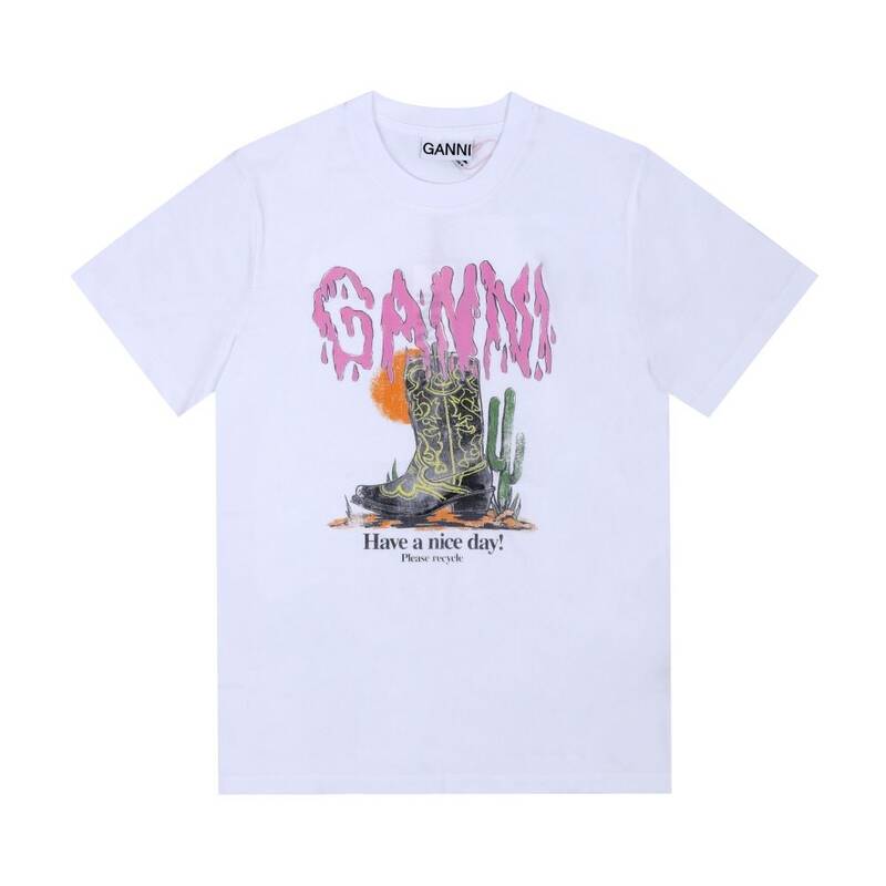ガニ A1050075 151 ブーツロゴ 女性半袖Tシャツ